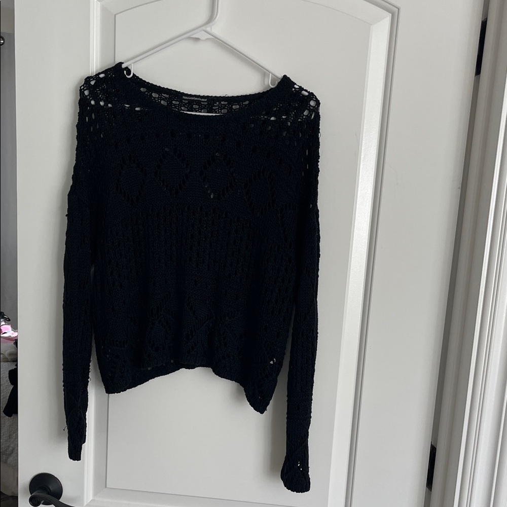 Chic Black Knit Sweater